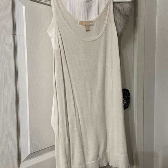 Michael Kors and Moussy Cashmere Blend Cream Tanks - Picture 1 of 16